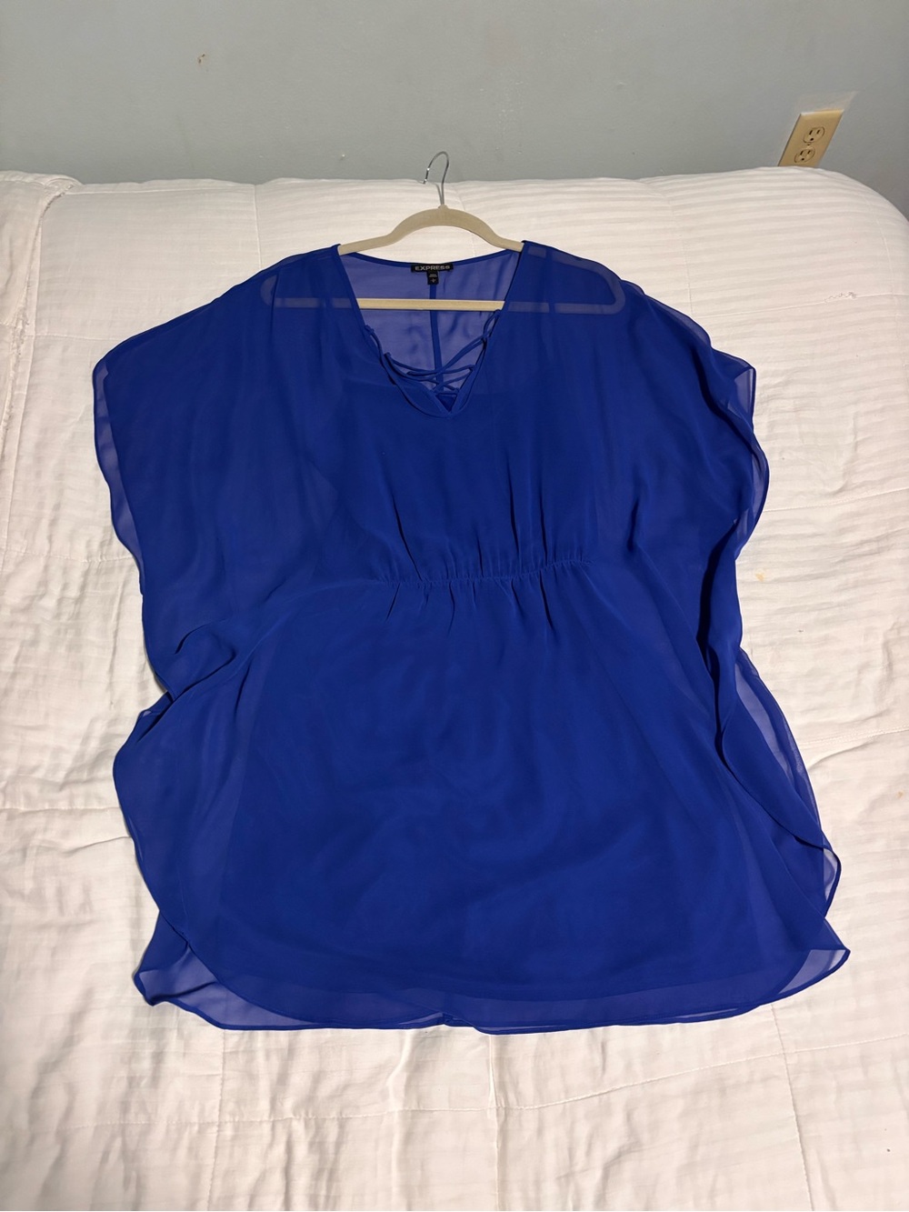 Express Royal Blue Midi Dress